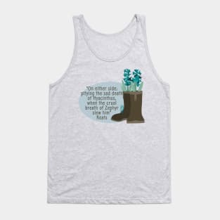 John Keats Sad Death Of Hyacinths Tank Top